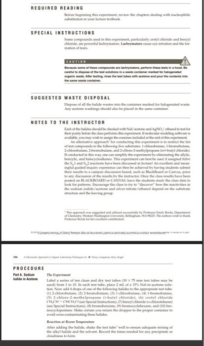 Reactivities of Alkyl Halides 5,1/5,7 cm Relaterte Reactii The activities of alkyl