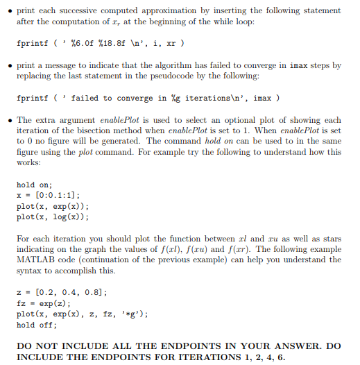 function root = Bisect ( xl , xu , eps , imax,