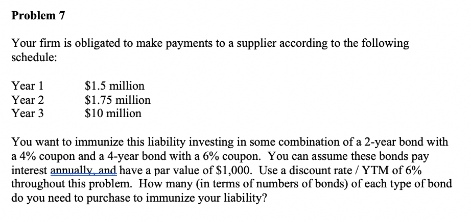 Please show work in excel with the all the formulas Problem