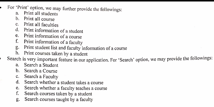 object-oriented application for a university. A university has three major entities: Students,