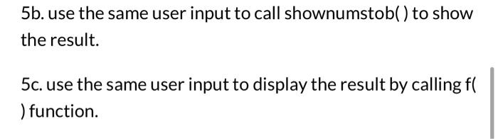 n as parameter. The function will not return any value, but it