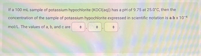 answer the next 2 question. 1. Ka=1.81012 2. K3=2.3109 3. Ka=5.0102 4.