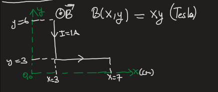  B(x,y)= xy(tesla) 