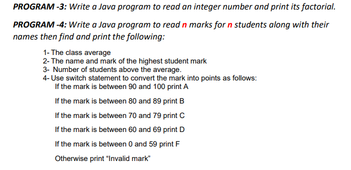  PROGRAM -3: Write a Java program to read an integer number