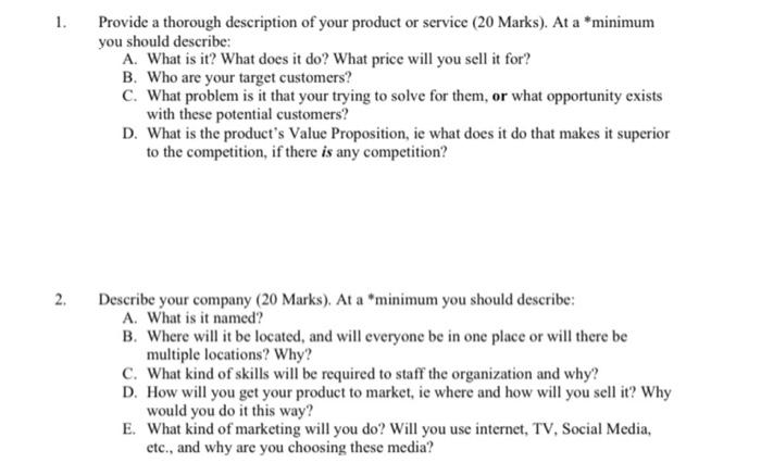 of the following six ideas for your company, or come up with