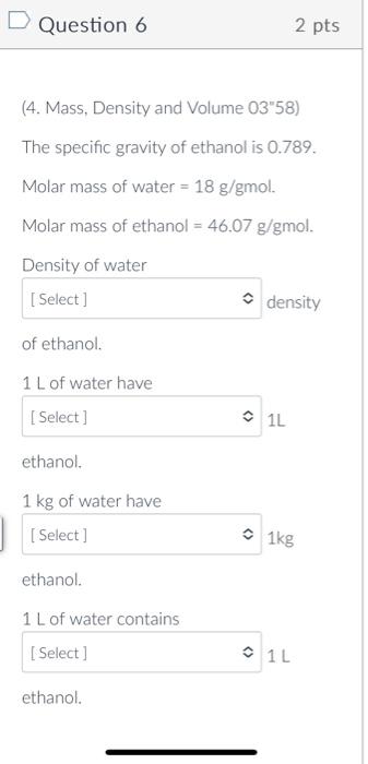  first part density a) > b) c) = second part 1