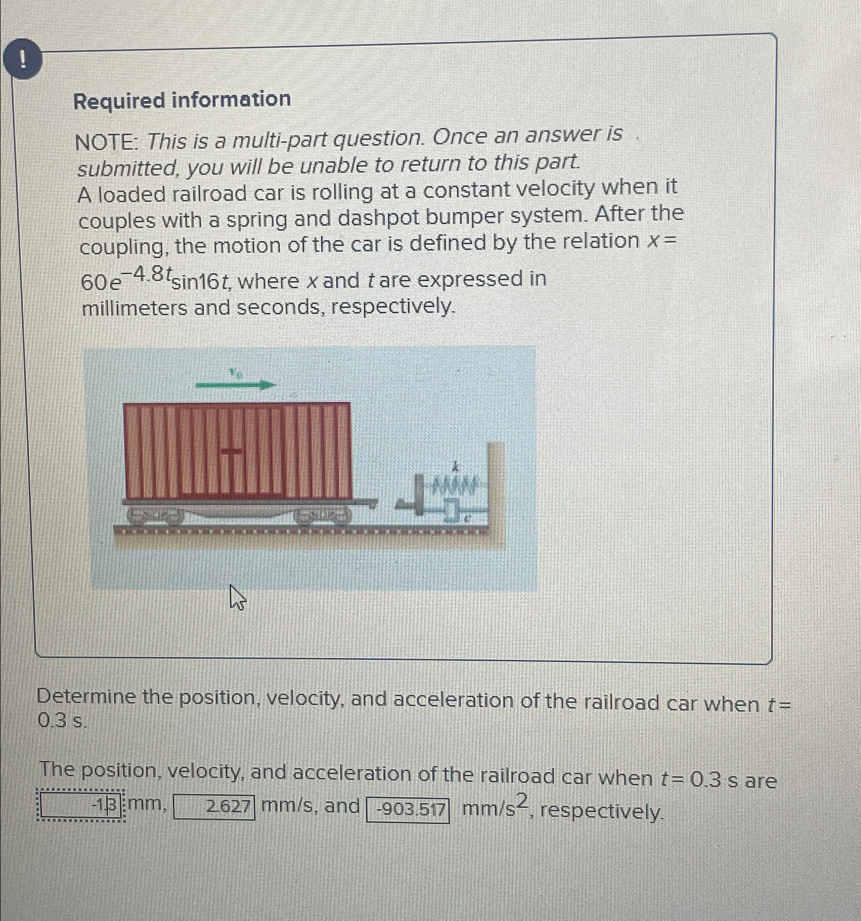  ! Required information NOTE: This is a multi-part question. Once an