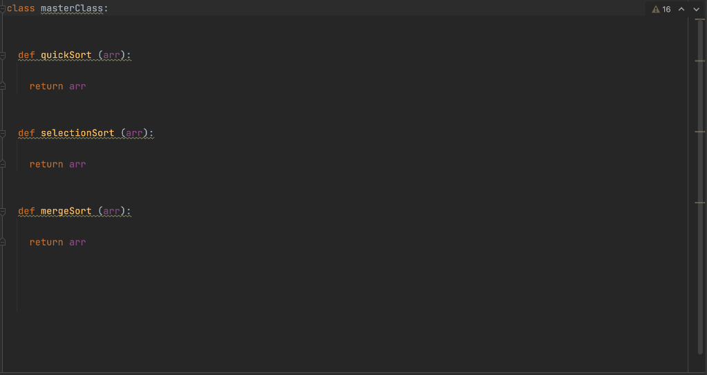 Write a method to generate 3 randomly generated arrays of integers with