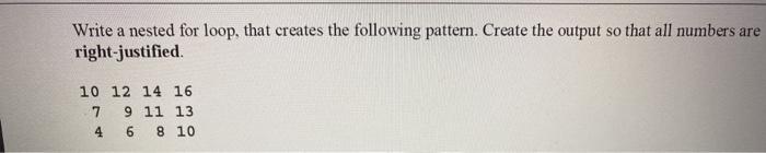 please write matlab code. Write a nested for loop, that creates the