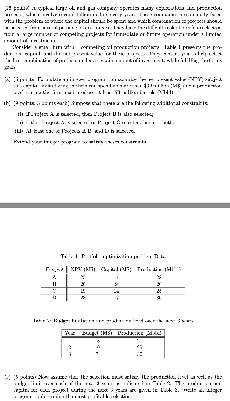  Please solve using solver in Excel and show the steps/screen shots