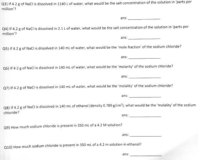  Please include appropriate units and correct significant figures in solutions, thank