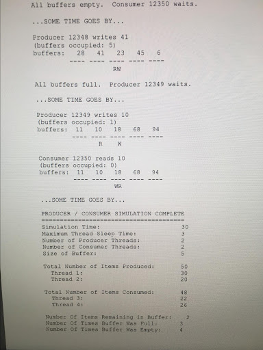 synchronization. This will be accomplishedbywritingasimulationtotheProducer/Consumerproblemdescribedbelow. Your simulation will be implemented using Pthreads.