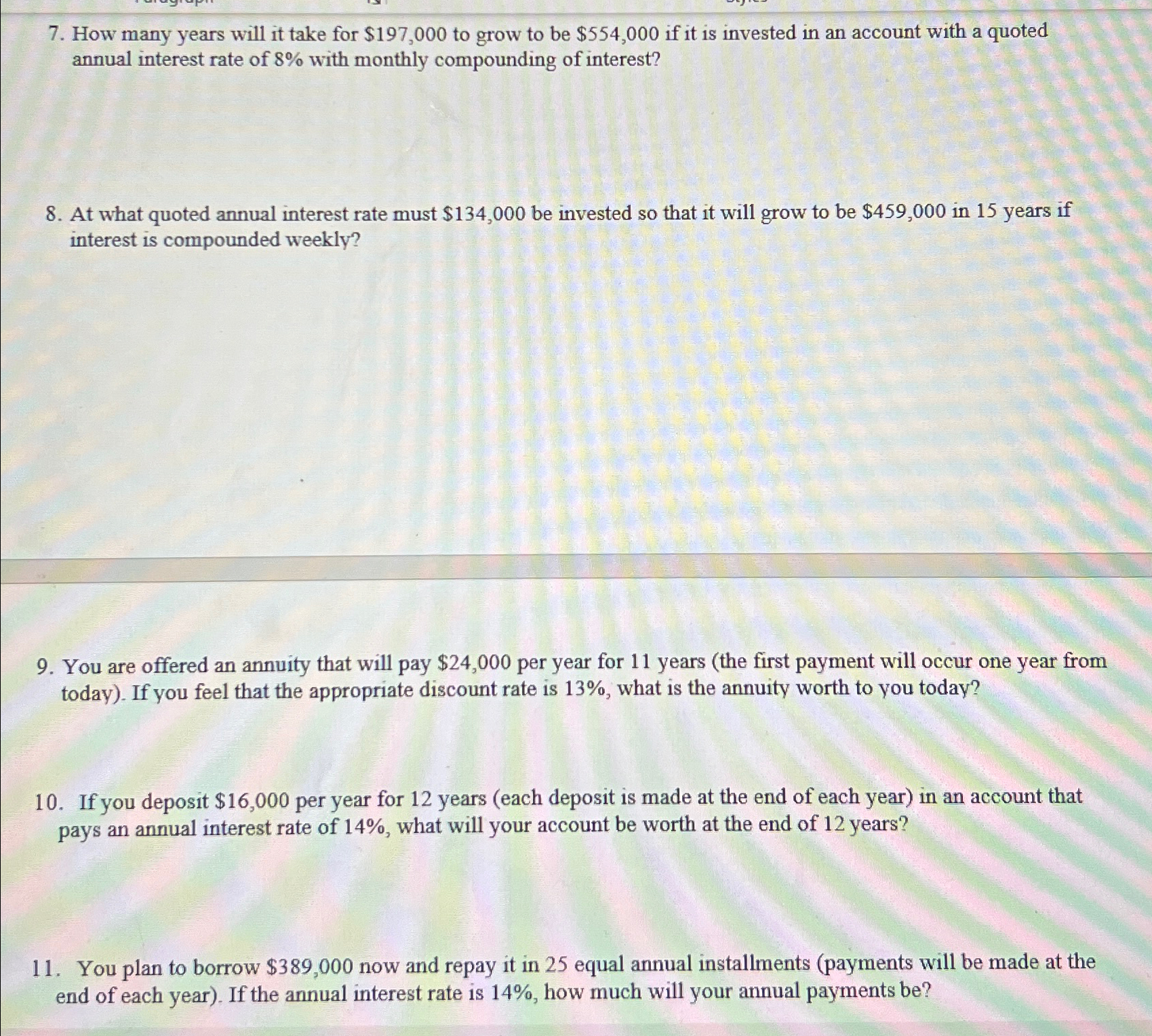  How many years will it take for $197,000 to grow to