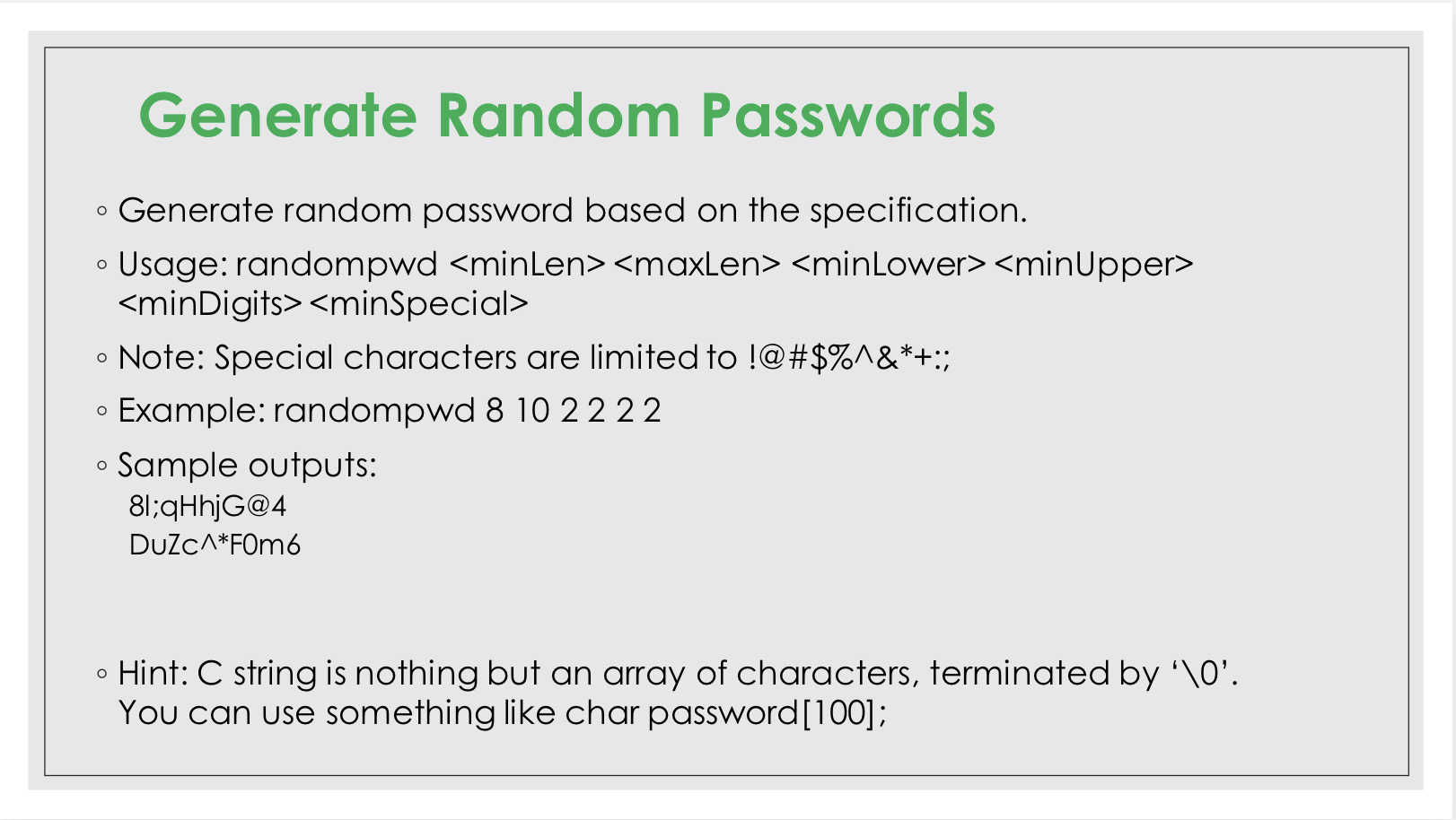 coding in C PLEASE!! I really appreciate the help, I do not