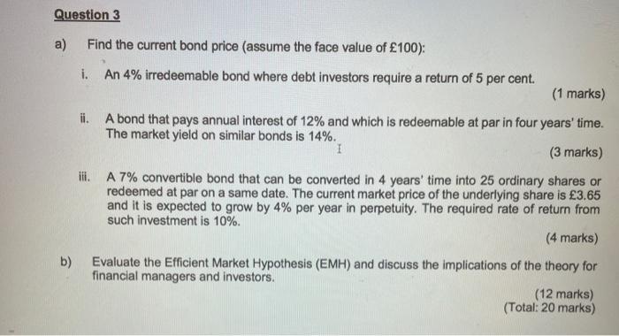 can you please answer this i dont have much time Question 3