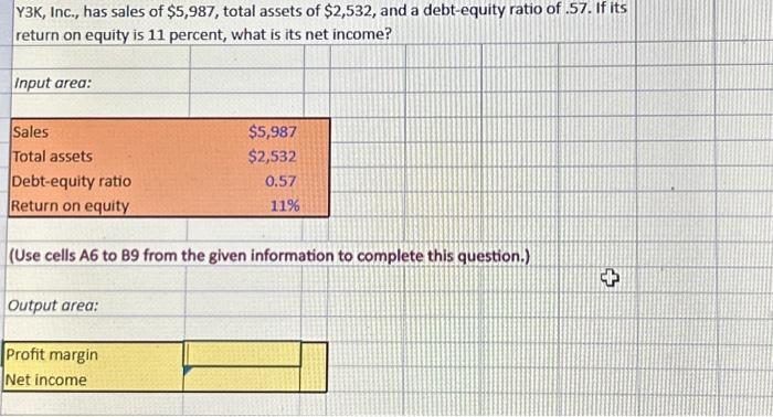 need help! also please leave the formulas for excel spread sheet Y3K,