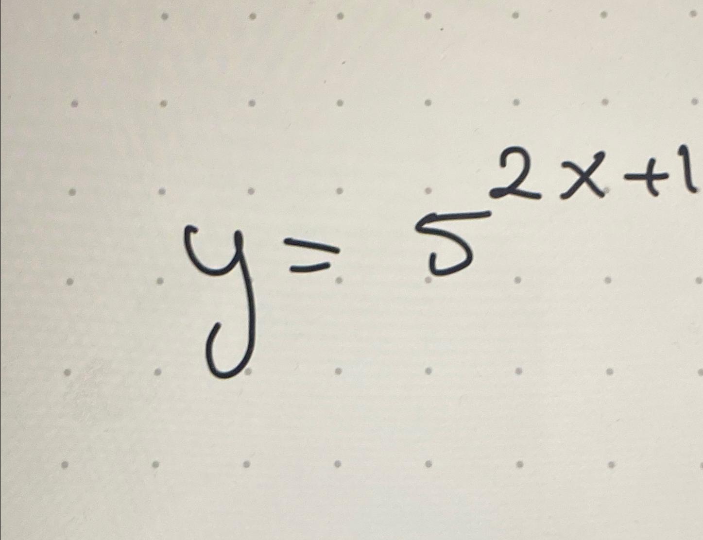  differentiate y=52x+1 