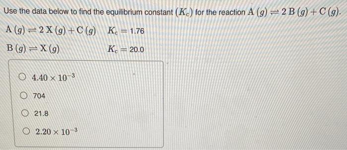 the equilibrium constants for the second and third reactions: CO2(g)+3H2(g)CH3OH(g)+H2O(g),K1=?CO(g)+H2O(g)CO2(g)H2(g),K2=1.2105CO(g)+2H2(g)CH3OH(g),K3=1.3107 Express the