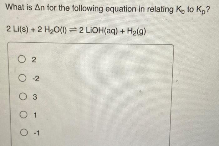equilibrium constant to two significant figures. Use the data below to find