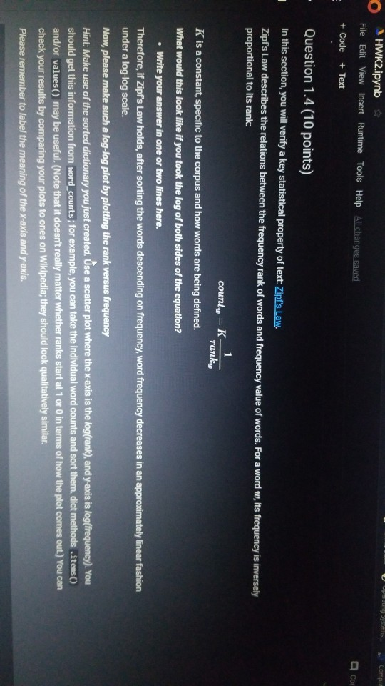 the "Implement me" parts and the write answer in one or two