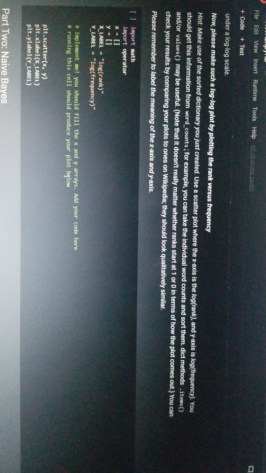 lines 1001 Hue Tools Help All changes saved + Code + Text