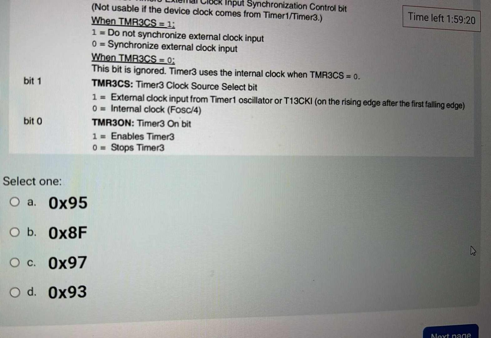  (Not usable if the device clock comput Synchronization Control bit When