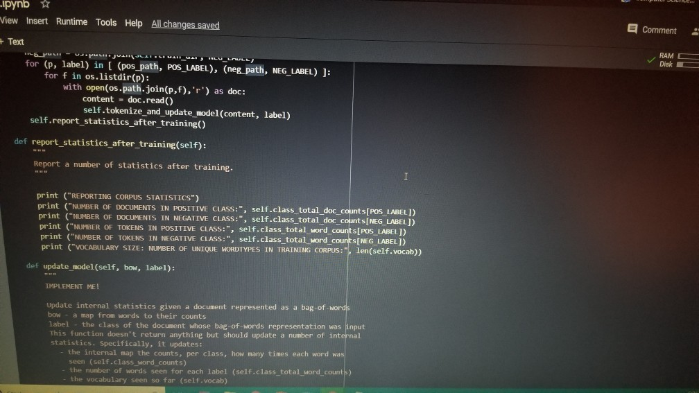 movie appears in the corpus. import glob import codecs word_counts - Counter()