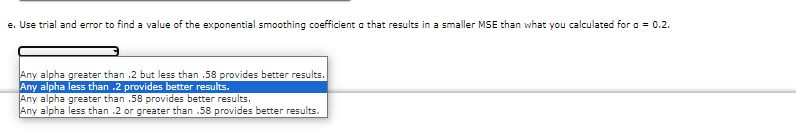 forecast for week 7. If required, round your answers to tivo decimal