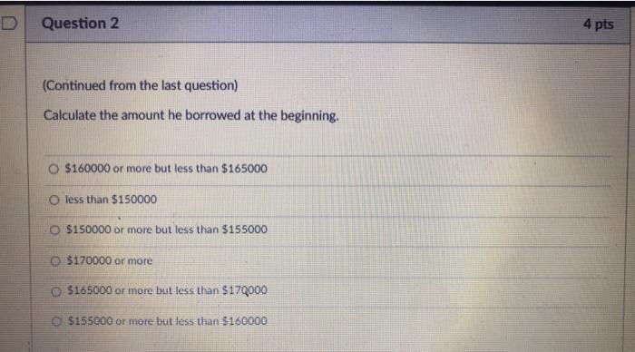 20 year-loan with level annual payments at the end of each year.