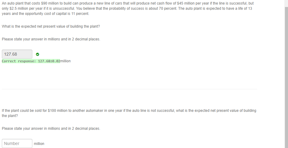 I Need help with question at the bottom. Thnx :) An auto