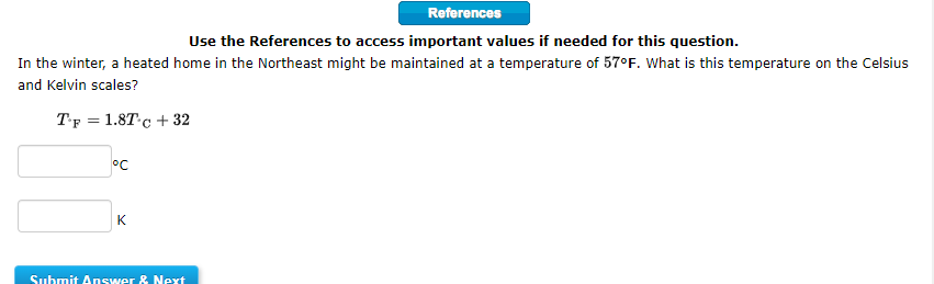  Use the References to access important values if needed for this