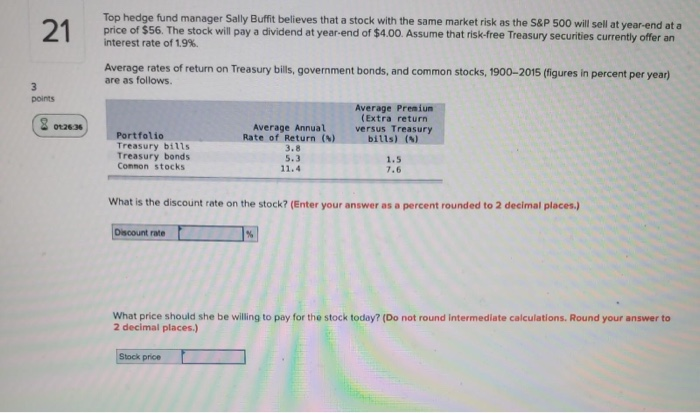 NEED ASAP PLEASE!!! 21 3 points Top hedge fund manager Sally Buffit