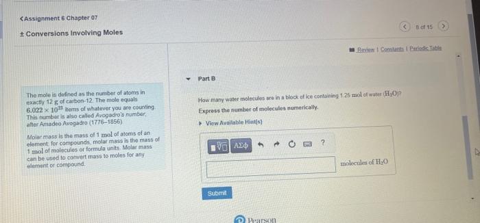 conversion factor between mass and number of moles is called molar masia.
