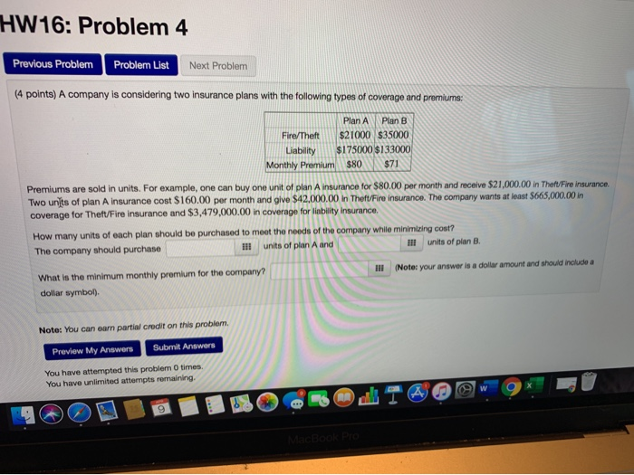  HW16: Problem 4 Previous Problem Problem List Next Problem (4 points)
