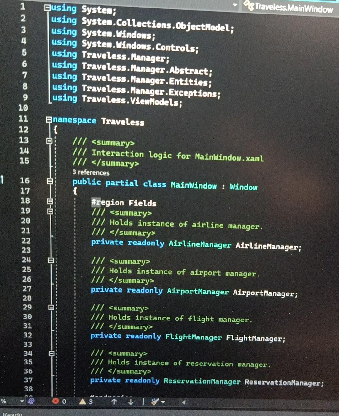 please provide full code for this private readonly Reservationilanager Reservationfanager; Hendregion
