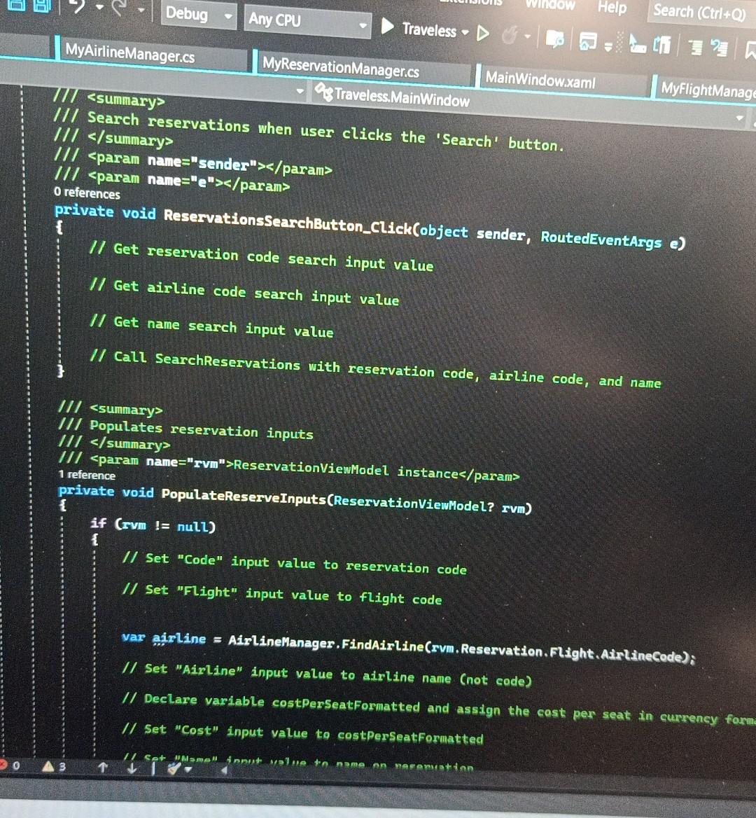 summary > 4 references public ObservableCollectionReservationViewModel> ReservationViewModels { get; } 11/ 1/1