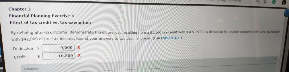  progress-ldise C Chapter 3 Financial Planning Exercise 4 Effect of tax