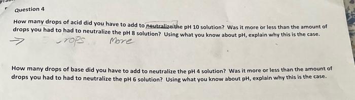 it to a beaker labeled "Citric Acid Solution." When using a graduated