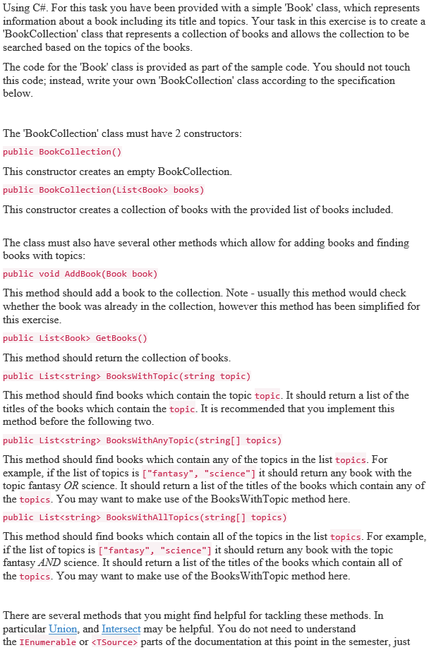 using System; using System.Collections.Generic; using System.Linq; using System.Text; using System.Threading.Tasks; namespace