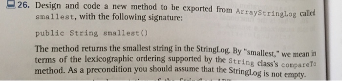 a new method to be exported from ArrayStringLog called howMany, with the