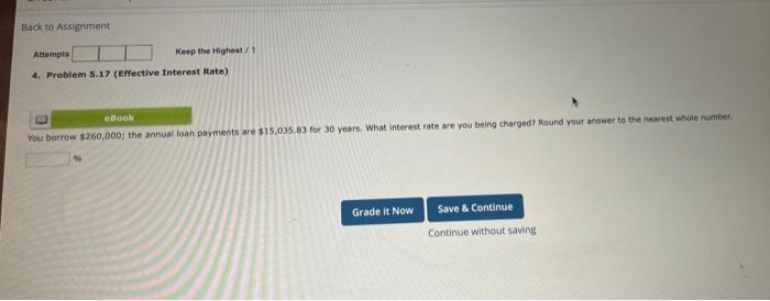 5.12 (Effective Rate of Interest) eBook Find the interest rates earned on