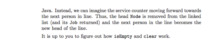 implement the following classes As you know from class, a linked list