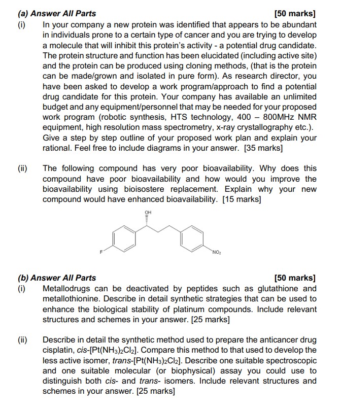  (a) Answer All Parts [50 marks] (i) In your company a
