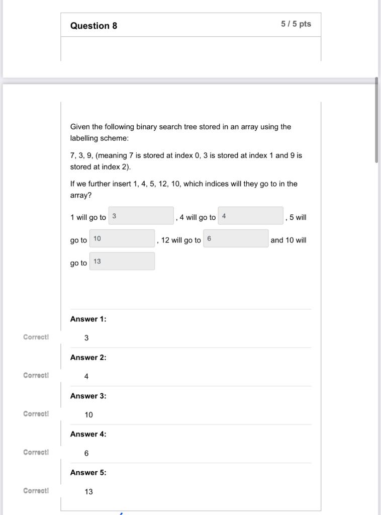  These questions are from Data Structures. Please answer each part of