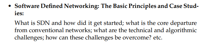  Select a topic fSoftware Defined Networking: The Basic Principles and Case
