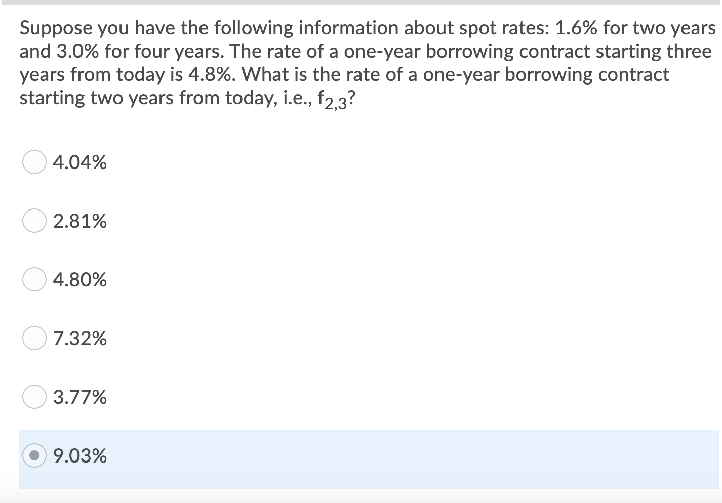 Please solve it for a correct answer. Suppose you have the following