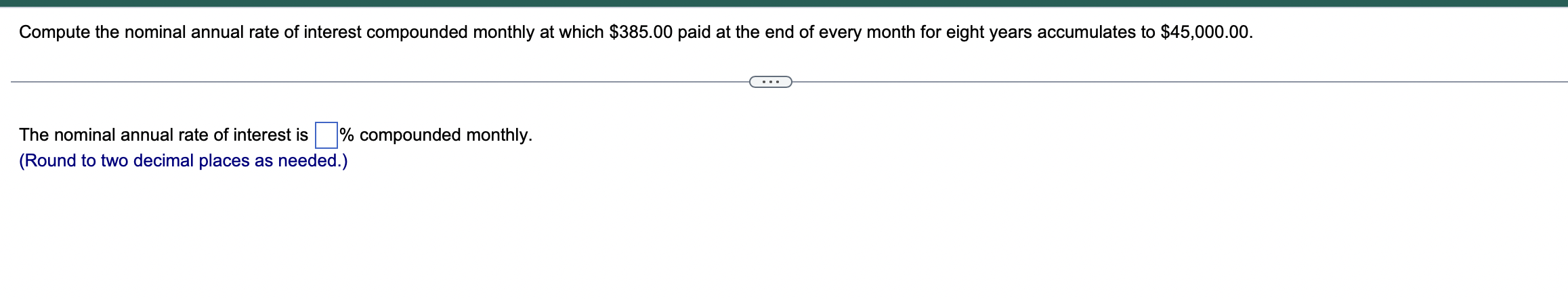 save $2542.00 by making deposits of $166.00 at the end of every