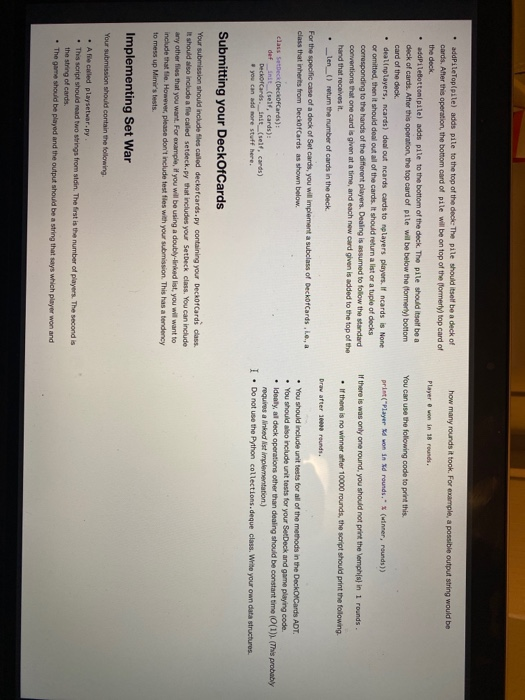 are dealt to the players one at a time starting with Player