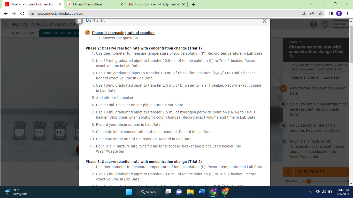 of the reactants and then how do i find the initial rate