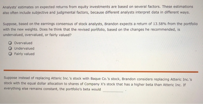 analyst at a wealth management firm. One of his clients holds a